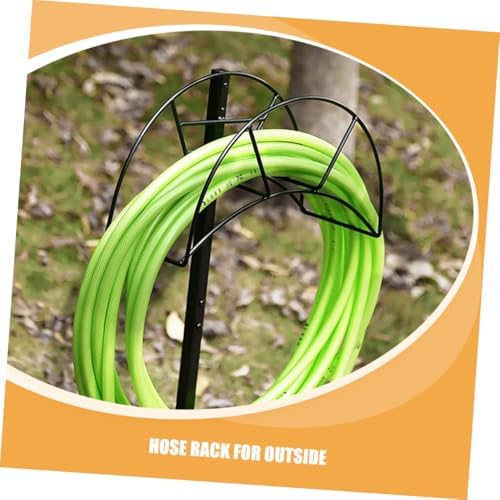 Freestanding Garden Hose Stand, Iron Hose Holder for Outdoor Use - Image 3