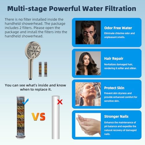 Hibbent All Metal Dual Filtered Rainfall High Pressure 10'' Shower Head - Image 5
