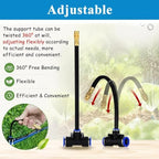 360° Rotating Cooling Misting Irrigation System Kit - Garden Spray Nozzles with Filter, PE Hose for Patio, Greenhouse, Lawn & Plant Cooling Solutions - Image 3