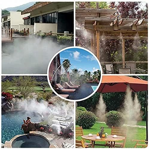 Pre-Assembled Misting Kit, 75FT Misting Line + 27 Brass Mist Nozzles + Brass Adapter(3/4") Outdoor Mister for Patio, Garden, Greenhouse, Trampoline, Sprinkler - Image 5