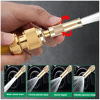 Brass High Pressure Spray Gun with Quick Connect Adjustable Hose Nozzle - Image 5