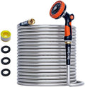 Rosy Earth 150ft Stainless Steel Garden Hose, Heavy Duty Metal Water Hose by RosyEarth