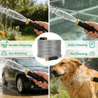 HERZO 50FT Metal Garden Hose, Ultra Flexible Stainless Steel Water Hose, Non-Kinking, Leak-Resistant Design with Solid Brass Connectors - Image 3
