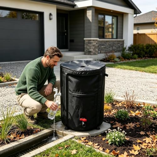 Côllapsible Rain Water Collection Barrel – Portable PVC Storage with Faucet - Image 3