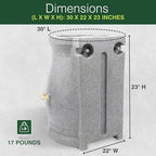 Good Ideas Rain Wizard Urn Shaped Water Collection Barrel, 50 Gallon - Image 3