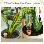 12 Pack Terracotta Watering Spikes with Lids Plant Watering Spikes Automatic Plant Waterer Devices Outdoor Indoor Vacation Friendly Slow Release Self Waterer Planter Insert(Medium) - Image 4