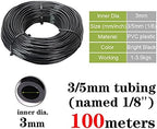 PVC Garden Water Hose Irrigation Watering Tubing, 1/8'' 1/4'' 3/8'' Black White Blue Transparent Hose (Size : 3l5mm x 100m) - Image 2