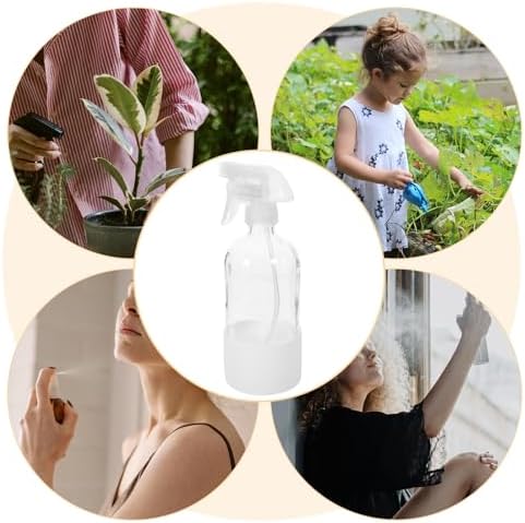 Garneck Ml Glass Spray Bottle with Silicone Sleeve 2pcs - Image 3