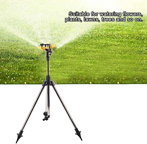 Stainless Steel Tripod Sprinkler, Adjustable Height Water Irrigation Tool for Garden Lawn Auto System - Image 6