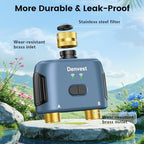 WiFi Water Timer for Garden Hose with Brass Inlet,Smart Hose Timer with WiFi Hub, APP & Voice Control,Up to 20 Watering Plans, 2-Zone Sprinkler Drip Irrigation System Controller for Yard Lawn Watering - Image 2