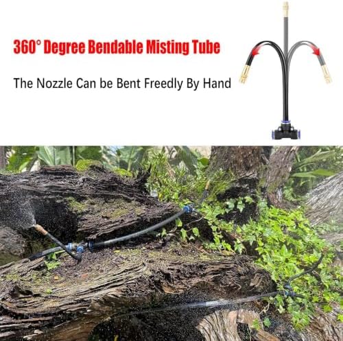 Aptliton 50ft DIY Drip Irrigation Kit with 15 Brass Nozzles - Image 3