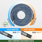 5000PSI Pressure Washer Hose and Gun, 3/8’’ Power Hose 100FT - Image 3