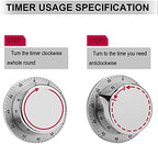 Stainless Steel Water Lily Pond in The Morning Printed Mechanical Timer - No Battery Required, Magnetic Loud Alarm Clock, Suitable for Travel and Office, Gym - Image 6