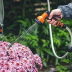Hose Pipe Holder Garden Retractable Hose Reel, 65 ft /20M x 1/2 inch, Water Hose Reel with Muti-Functional Nozzle, 180° Swivel Bracket Wall-Mounted, Automatic Rewind, Lock at Any Length, with Slow Ret - Image 4