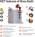 Rosy Earth 75ft Stainless Steel Garden Hose, Heavy Duty Metal Water Hose - Image 3