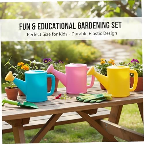 Kids Watering Can, 3-Pack Plastic Watering Can with Removable Spout Precise 600ml / 20oz Small Plant Water Device for Toddlers GardeningToddler CanPlastic CanSmall - Image 5