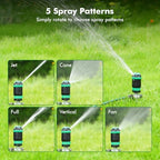 RESTMO 2 Pack Gear Drive Sprinkler with Step Spike Base, Green - Image 4