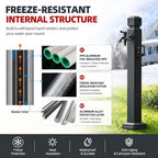 Outdoor Faucet Water Column - Freestanding Hose Holder with Tap, Durable Garden Watering Solution, Easy Installation for Garden, Patio, Yard Use - Image 3
