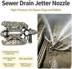 Sewer Jetter Nozzle Rotating Drain Cleaning Nozzle with Cutting Chains & Wing Blades, High Pressure Drain Jetting Nozzle for City Sewer Pipe Clog Removal，QP6197 115L/min 150bar NPT 3/8'' - Image 5