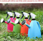 2 in 1 Plastic Watering Can Indoor Garden Plants Pressure Spray Water Kettle Adjustable Sprayer 1L(C) - Image 4