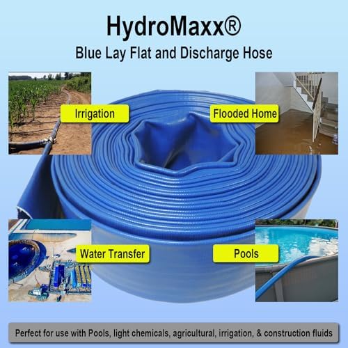 (3" Dia. x 100 ft) - HydroMaxx® 6 Bar Heavy Duty Reinforced PVC Lay Flat Discharge and Backwash Hose - Image 4
