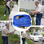 YOTOO Garden Hose 75 FT, Lightweight, Durable, Flexible, Non-Expanding, Kink-Free Water Hose with Solid Brass Fittings for Outdoor, Watering flants and flowers, Car Wash - Image 6