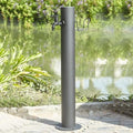 Garden Water Column with Faucet,304 Stainless Steel Vertical Water Column Outdoor Hose Stand ，Landscape Decor Yard Hydrant Fountain ，for Car Washing and Watering by Unknown