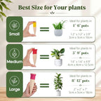 6 Pack Terracotta Watering Spikes with Lids and 3 Shovels Plant Watering Devices Wine Bottle Automatic Plant Slow Release Self Planting Stakes for 4”-6” Pots(3.94 x 1.18 x 1.18 Inches) - Image 2