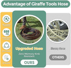 Giraffe Hybrid Garden Hose 5/8" x 25ft, Custom Length, NO Kink, Flexible, Leakproof Hose with Male to Female Fittings, 600 Burst PSI - Image 5