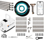 80’ High-Pressure Mist Cooling System Kit with Premium Edition Remote Pump W/App Control Comes with the CO150 Pump (.004-40 nozzles) (Black 1/4" Tubing 80 ft) by Cool-Off