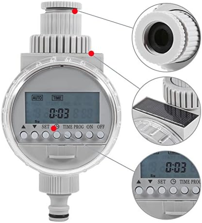 Haofy Solar Power Irrigation Timer for Garden Lawn Greenhouse Drip System Automatic Watering Controller Programmable Sprinkler Standard Hose Faucets - Image 2