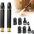 Upgrade Heavy Duty High Pressure Hose Nozzle, Adjustable Booster Home High Pressure Car Wash Water Gun with Booster Nozzle, Pressure Washer Hose Attachment for Plant Watering Lawn Car. (X2) by ZSJO