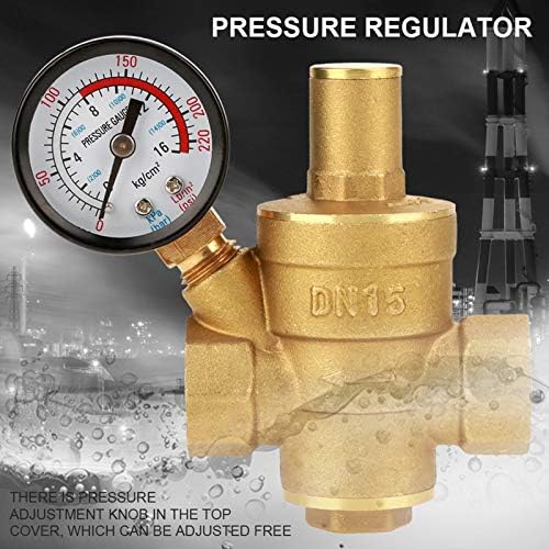 DN15 Brass Pressure Regulator, Water Pressure Reducer, G Thread Water Pressure Regulator Reducer for Tap Water Equipment - Image 4