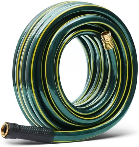 25 ft Heavy Duty Garden Hose 5/8”, Solution4Patio, Male to Female Fittings by Solution4PatioExpertinGardenCreation
