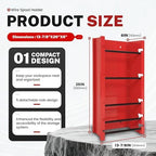 Wall-Mounted Wire Spool Holder, 5-Rod Steel Storage & Display Rack - Image 2