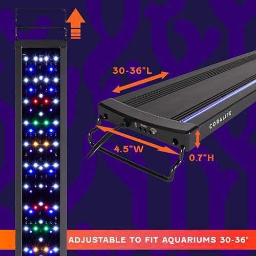 Coralife Seascape WiFi/Bluetooth SMART LED Fish Tank Light, 30-36" - Image 2