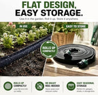 Flat Soaker Hose 6FT x 4 Pack, Short Soaker Hose Kit with 2 Splitters and 5 Staples, 1/2 in Drip Hose for Garden, Linkable Soaker Hoses for Raised Beds, Vegetables (6ft 4-pack) - Image 5