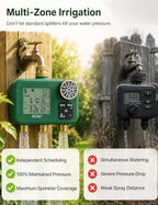 MOES 3-Zone Water Timer for Garden Lawn Hose, Brass 3/4 Inlet & Outlets - Image 4
