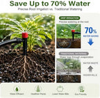 Drip Irrigation System Kit, 230FT Quick-Connect Garden Watering System with 1/2" & 1/4" Tubing Hose, Auto Water Saving Irrigation for Raised Bed, Lawn, Greenhouse, Patio - Image 3