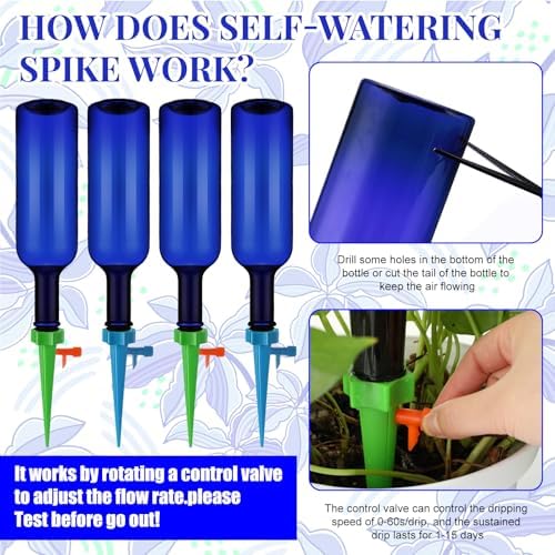 Plant Watering Devices with Self Spikes and Plastic Bottles - Image 5