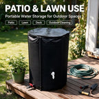 Collapsible Rain Barrel, Outdoor Rainwater Collection Storage Container (13.21, Gallons) - Image 4