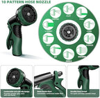 100 FT Expandable Garden Hose, Kink-Free Expanding Flexible Water Hose with 10 Function Spray Nozzle, 3/4" Solid Brass Fittings, 5-Layer Latex Core, 3750D Fabric, Leak-Proof Retractable Hose - Image 3