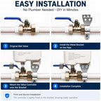 Smart Water Leak Detector and Automatic Shutoff Valve Kit with Hub, 1 Water Leak Sensors - Image 6