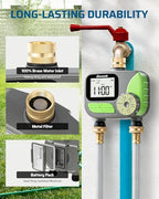 DEWENWILS 2-Zone Outdoor Hose Timer, Rain Delay & Manual Control for Lawn - Image 5