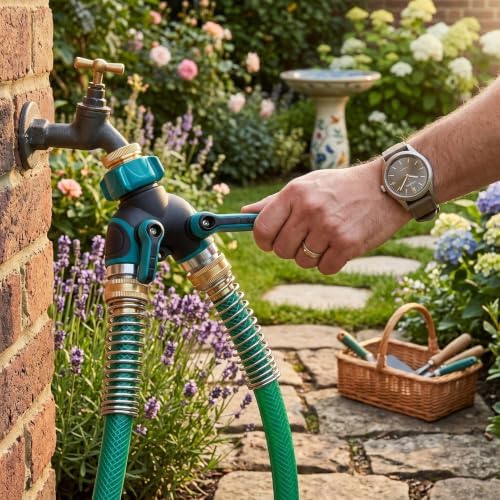 Fafeicy 3/4 Inch Y Garden Hose Connector, 2 Way Water Splitter - Image 7