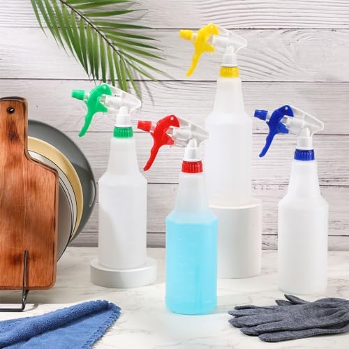 Eaasty 12 Pack Plastic Spray Bottles 25oz, Red, Blue, Yellow, Green - Image 5