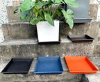 NIMYAU Square Plant Saucer 14 Inch 2 Pack 6 8 10 12 14 16 18 20 Inch, Plant Trays for Pots Heavy Duty Plastic Plant Saucers for Indoors Outdoors, Flower Pot No Holes Plant Drip Trays - Image 7