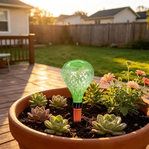 Plant Self Watering Globes, 4 Pieces Drip Automatic Irrigation Bulbs - Image 3