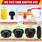Ibc Tote Adapter, Brass Double Valve, 3/4'' Male Npt to 3/4'' Ght - Image 2