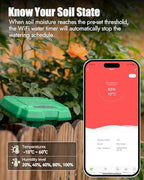RAINPOINT WiFi Soil Moisture Sensor - Wireless Soil Moisture Sensor - Must be Used with TTV103WRF or TTV203WRF WiFi Sprinkler Timer and TWG004WRF WiFi Hub (Only Include Soil Tester) - Image 4